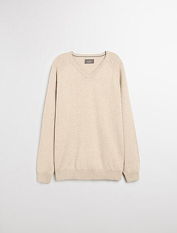 Pull col V en maille pour homme MO Fashion