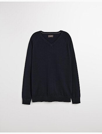 Pull col V en maille pour homme MO Fashion