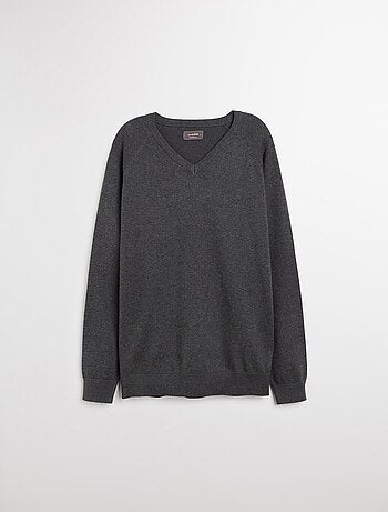 Pull col V en maille pour homme MO Fashion