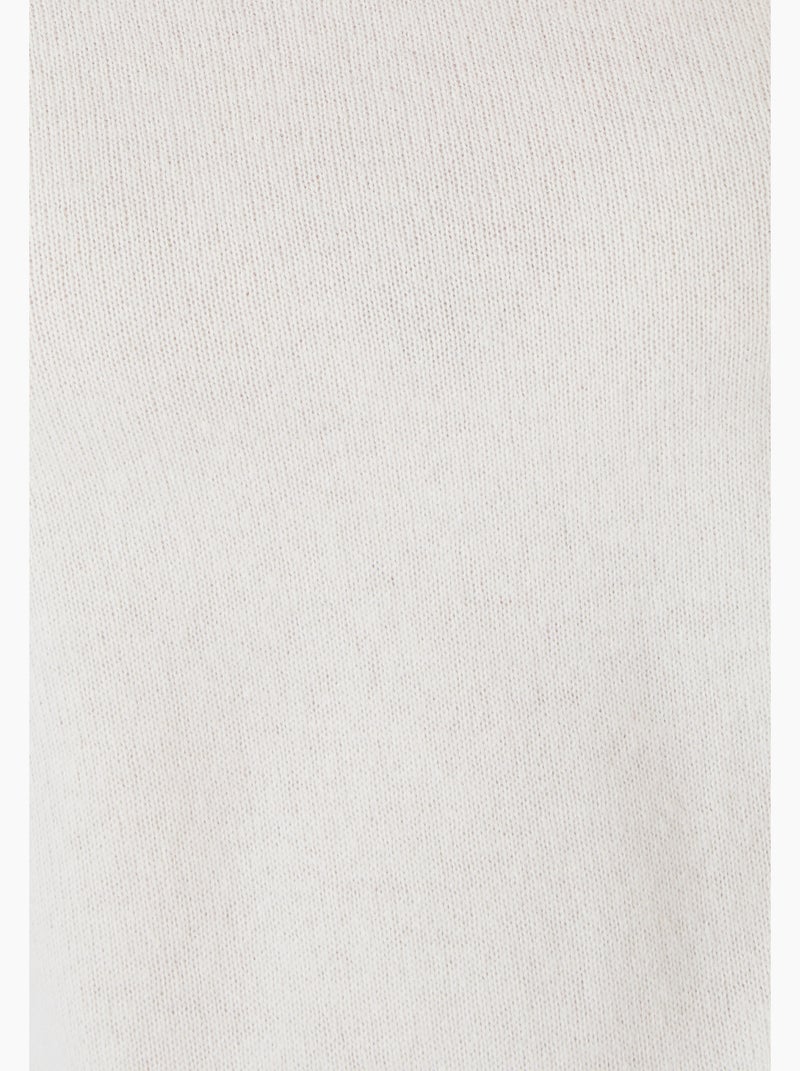 Pull col V en pur cachemire - Damart Blanc cassé - Kiabi