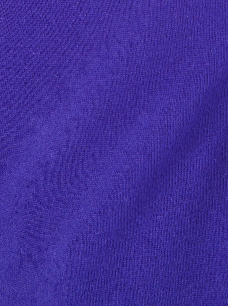 Pull col V en pur cachemire - Damart Violet - Kiabi