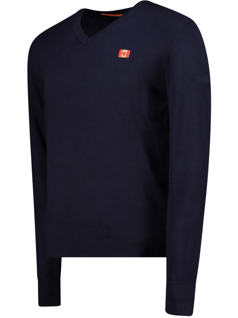 Pull col v felineak – canadian peak Bleu marine - Kiabi