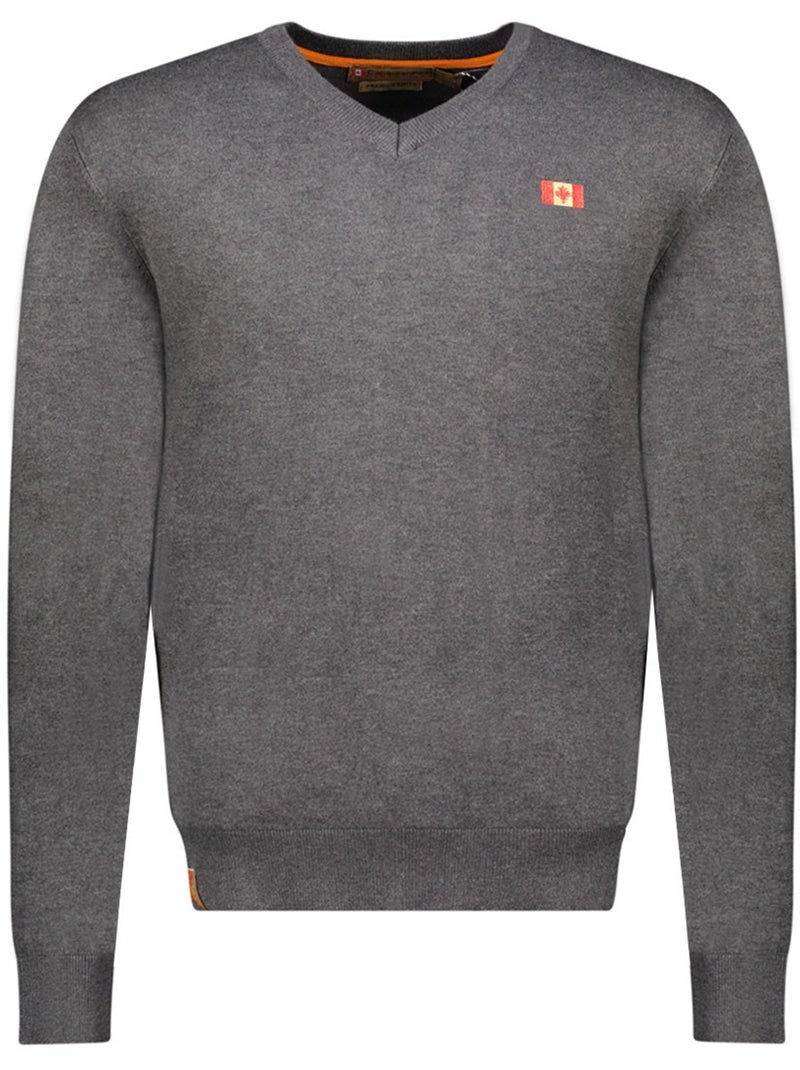 Pull col v felineak – canadian peak Gris foncé - Kiabi