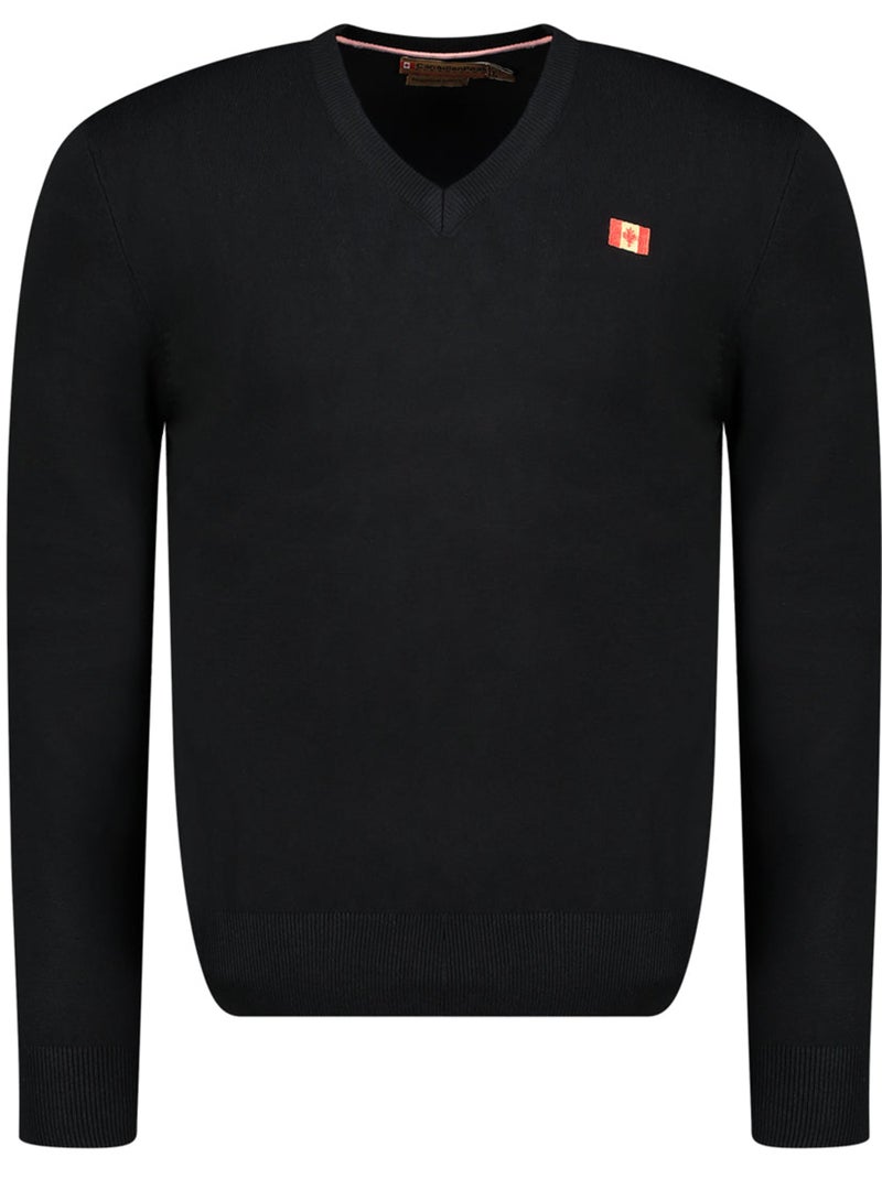 Pull col v felineak – canadian peak Noir - Kiabi