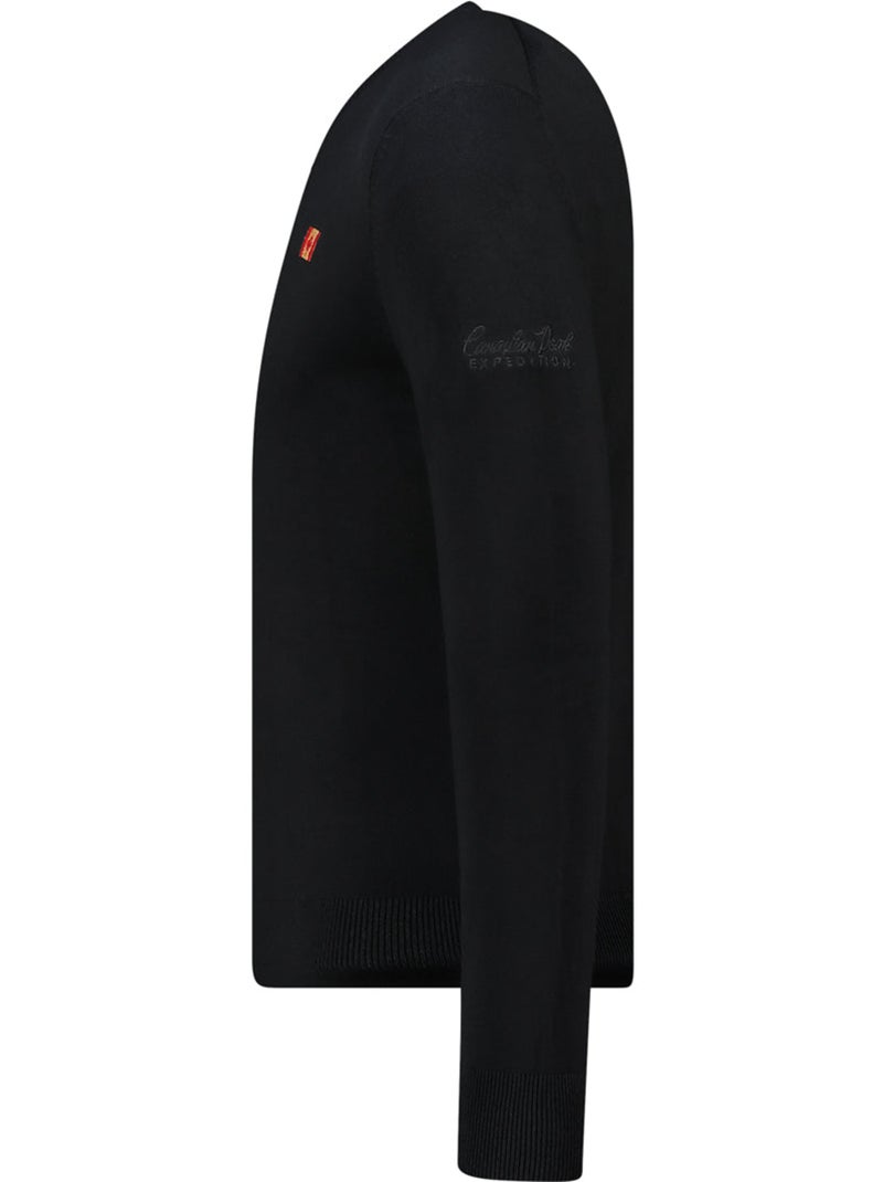 Pull col v felineak – canadian peak Noir - Kiabi