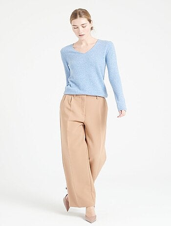 Pull col V femme 100% cachemire - LILLY 2A