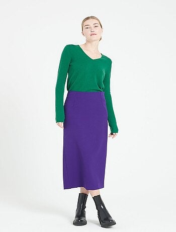 Pull col V femme 100% cachemire - LILLY 2A