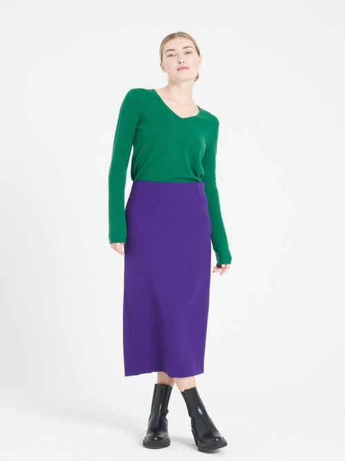 Pull col V femme 100% cachemire - LILLY 2A - Kiabi