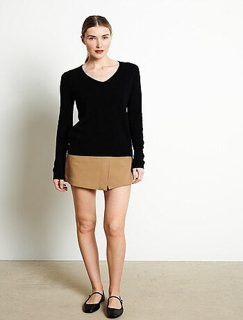 Pull col V femme 100% cachemire - LILLY 2A