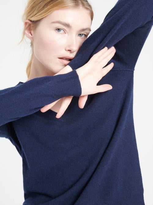 Pull col V femme 100% cachemire - LILLY 6 - Kiabi