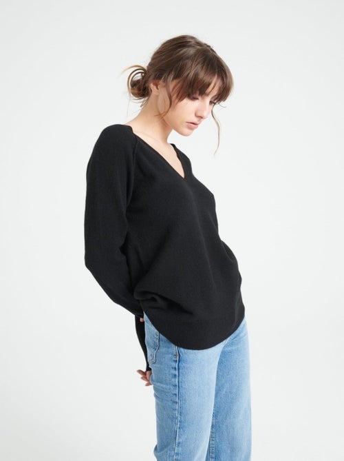 Pull col v femme 100% cachemire - lilly 6 - Kiabi