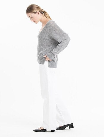 Pull col V femme 100% cachemire - NAMI 23