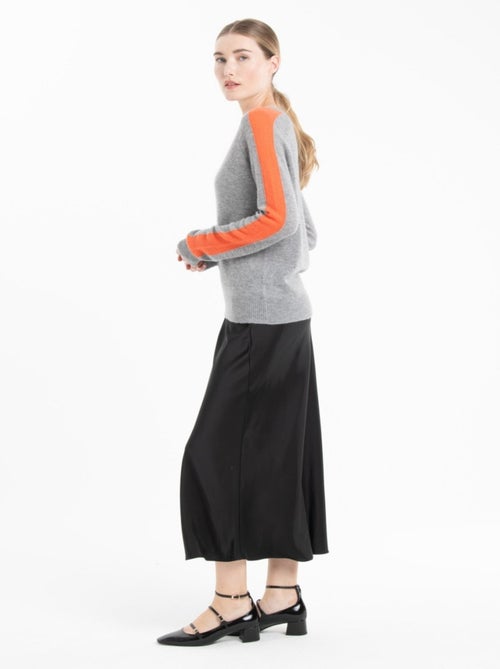 Pull col V femme 100% cachemire - RIA 1 - Kiabi