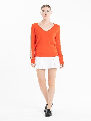 Pull col V femme 100% cachemire - RIA 1