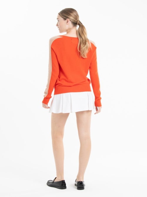 Pull col V femme 100% cachemire - RIA 1 - Kiabi