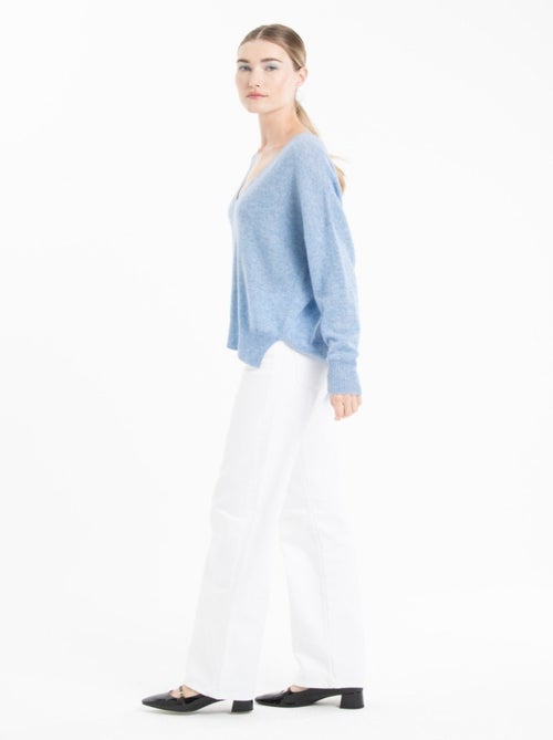 Pull col v femme 100% cachemire - ria 3 - Kiabi Pull col v femme 100% cachemire - ria 3 - Kiabi