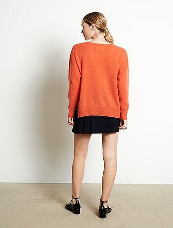 Pull col V femme 100% cachemire - RIA 3