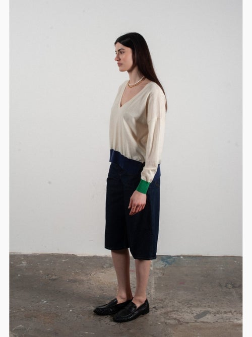 Pull col V femme 100% cachemire & laine ultrafin - KELLY 10 - Kiabi