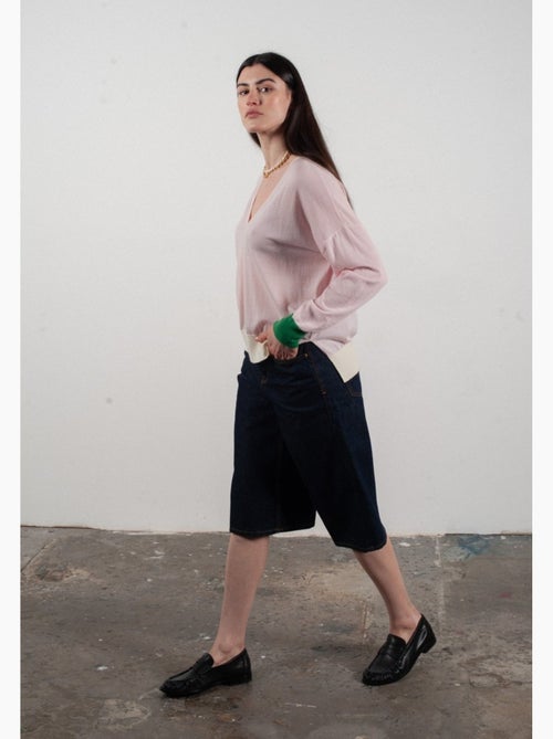 Pull col V femme 100% cachemire & laine ultrafin - KELLY 10 - Kiabi