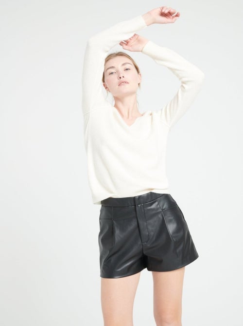 Pull col V femme en cachemire - LILLY 6 - Kiabi