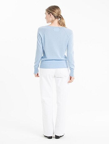 Pull col V femme en cachemire - LILLY 6