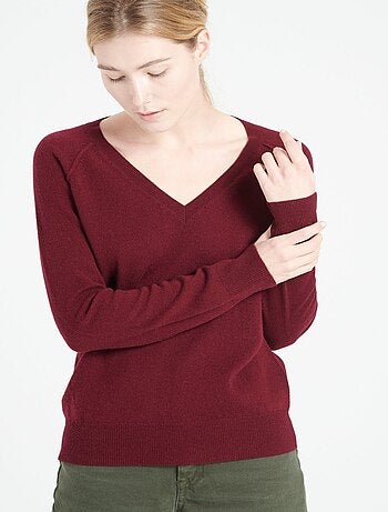 Pull col V femme en cachemire - LILLY 6