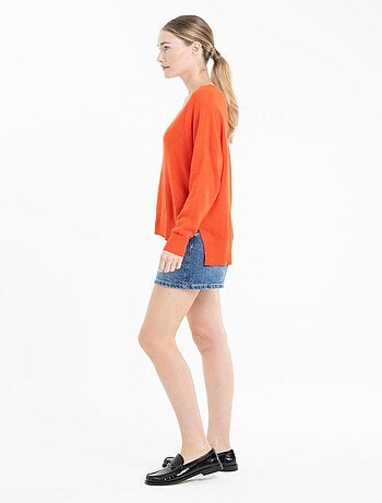 Pull col V femme en cachemire - NAMI 23