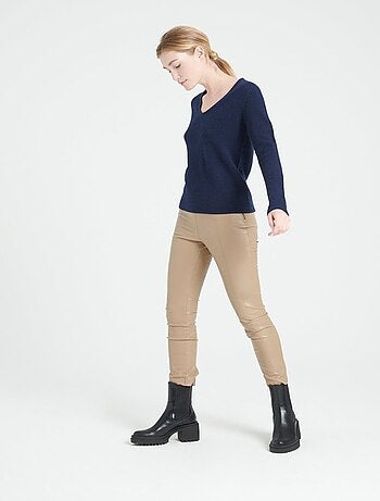 Pull col V femme en cachemire 4 fils - LILLY 20