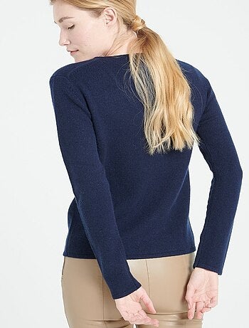 Pull col V femme en cachemire 4 fils - LILLY 20