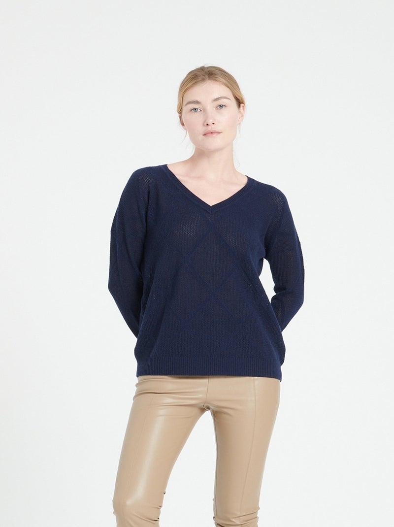 Dear Scarlett XL NEUF pull manches onglets haut chemisier imprimé