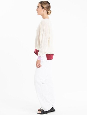 Pull col V femme en cachemire & laine ultrafin - KELLY 10