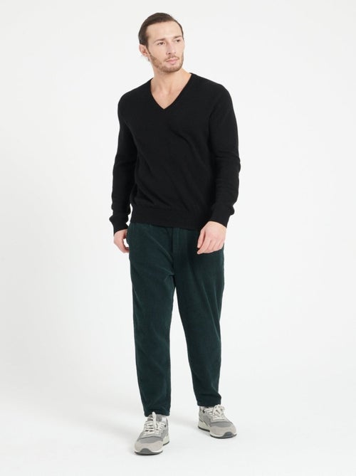Pull col V homme 100% cachemire - LUKE 1 - Kiabi