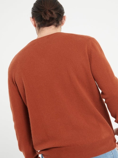 Pull col V homme 100% cachemire - LUKE 1 - Kiabi