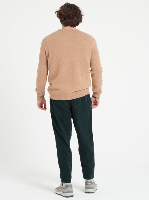 Pull col V homme 100% cachemire 4 fils - LUKE 13 - Kiabi