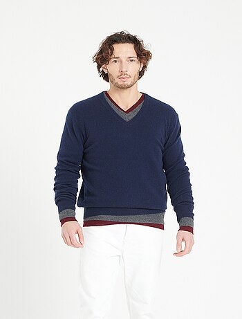 Pull col V homme en cachemire - LUKE 1