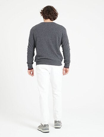 Pull col V homme en cachemire LUKE 1