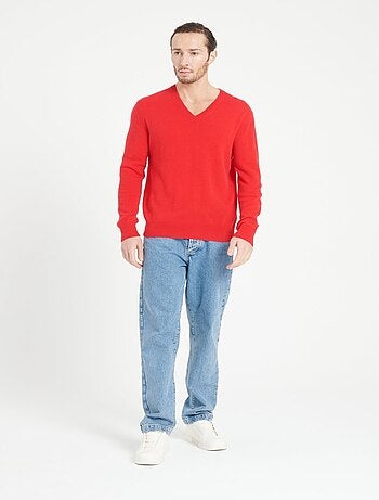 Pull col V homme en cachemire LUKE 1