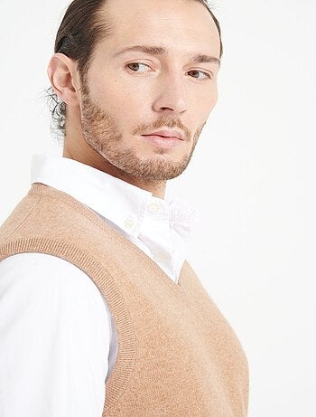 Pull col V homme en cachemire LUKE 9