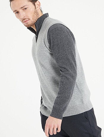 Pull col V homme en cachemire LUKE 9
