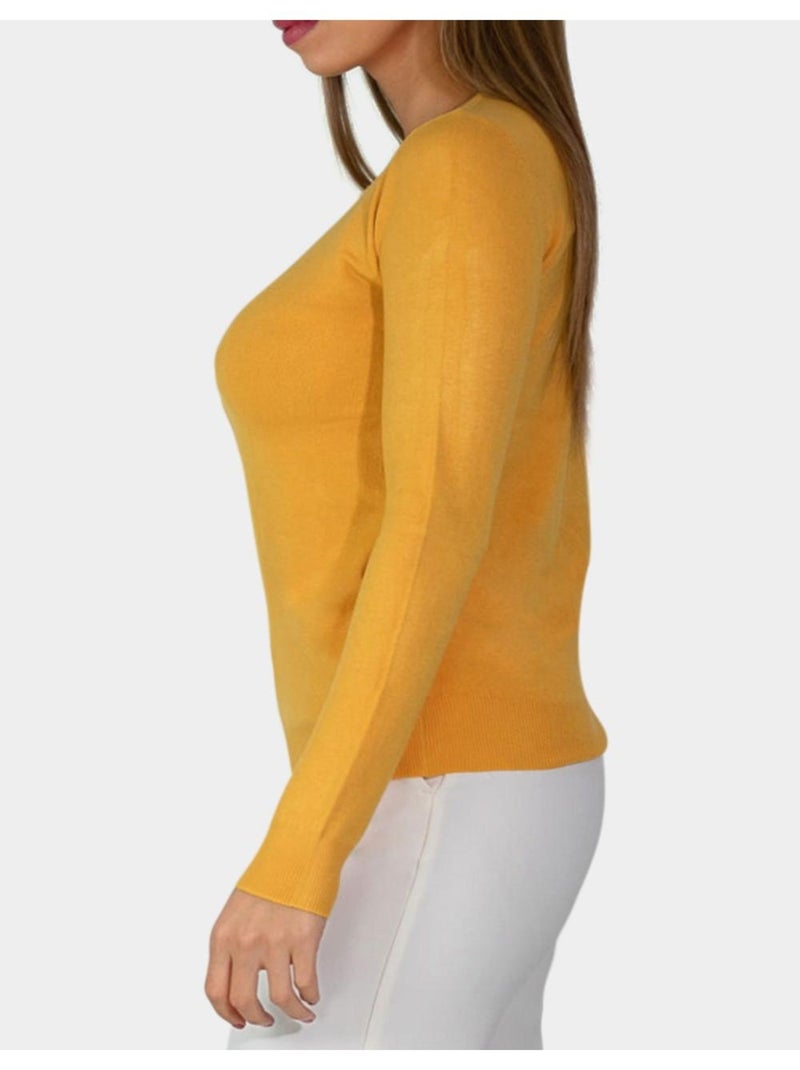 Pull col v Kebello Jaune - Kiabi