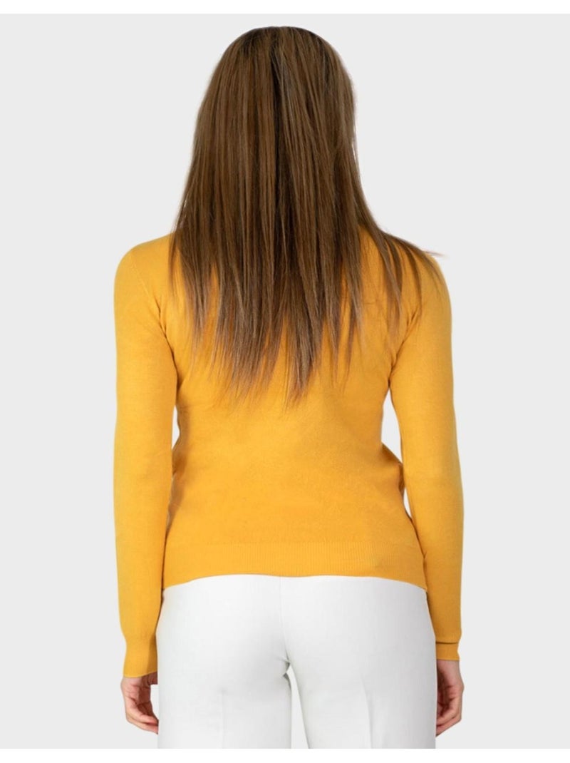 Pull col v Kebello Jaune - Kiabi
