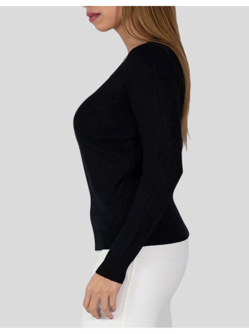 Pull col v kebello Noir Noir - Kiabi