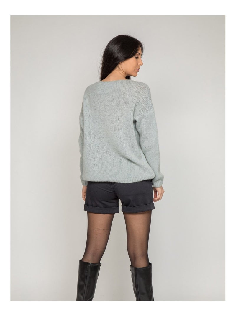 Pull col v KYO Gris - Kiabi