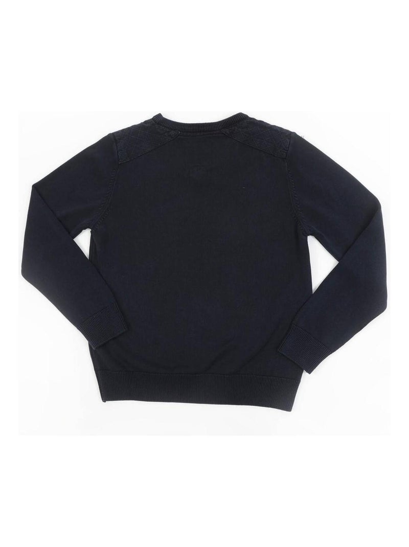 Pull col V LADWIN-J Bleu marine - Kiabi