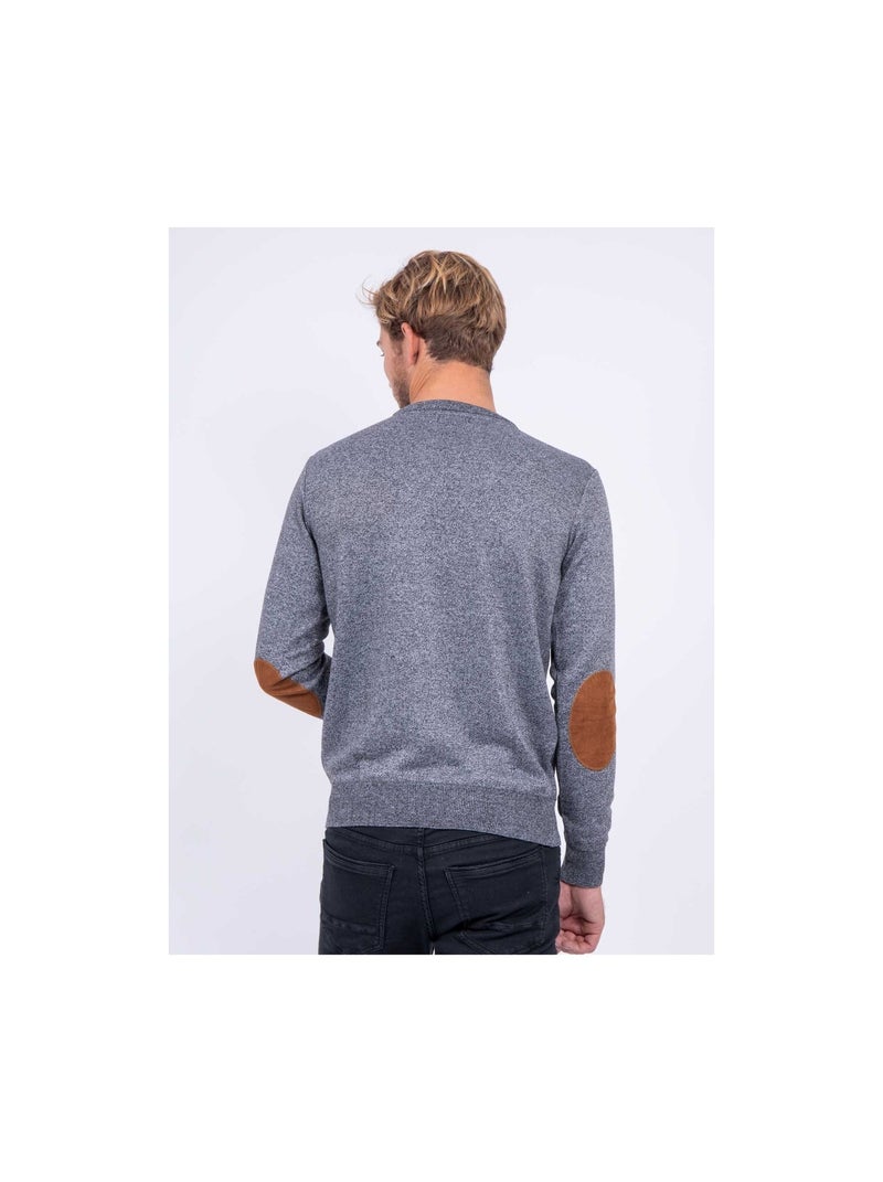 Pull col V LAMBOISE Gris foncé - Kiabi