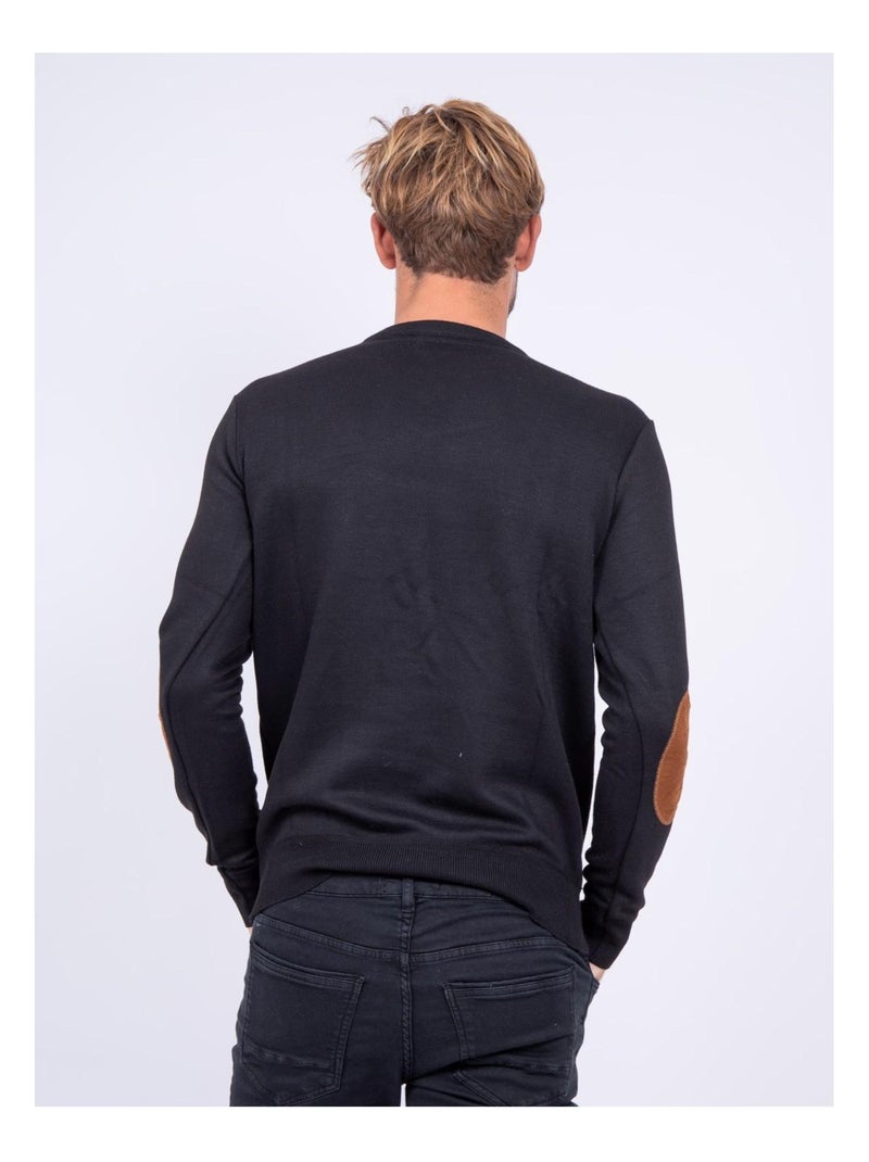 Pull col V LAMBOISE Noir - Kiabi
