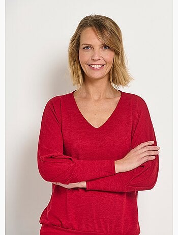 Pull col V manches et base resserrés - AFIBEL