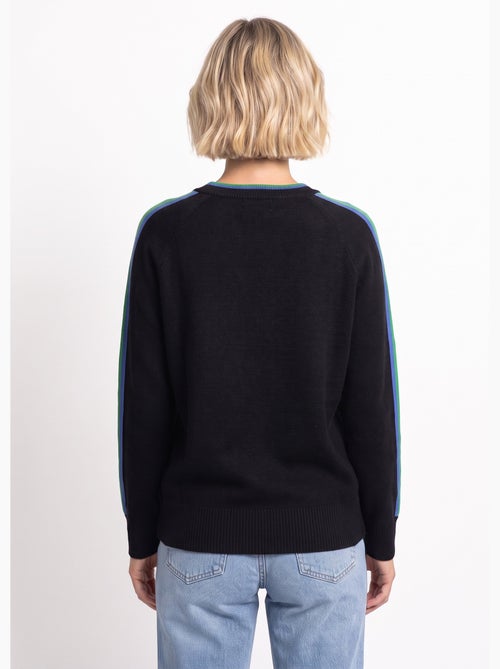 Pull col v manches lignes multicolores - afibel - Kiabi Pull col v manches lignes multicolores - afibel - Kiabi