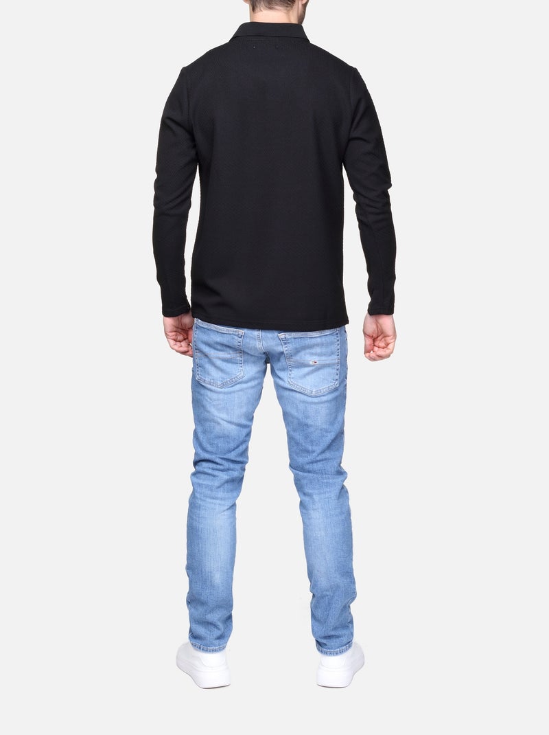 Pull col v Noir - Kiabi