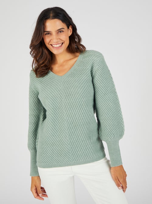 Pull col V Thermolactyl - Damart - Kiabi